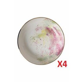 Porland 04ALM003439 17 cm 415 cc 4'lü Cosmos Desen Kase