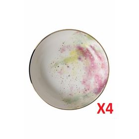 Porland 04ALM003439 17 cm 415 cc 4'lü Cosmos Desen Kase