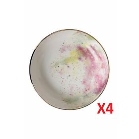 Porland 04ALM003439 17 cm 415 cc 4'lü Cosmos Desen Kase