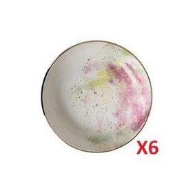 Porland 04ALM003439 17 cm 415 cc 6'lı Cosmos Desen Kase