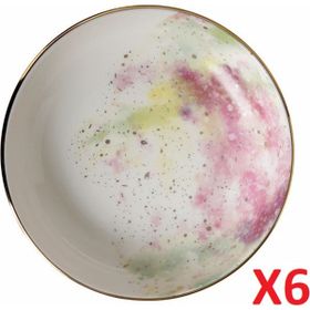 Porland 04ALM003439 17 cm 415 cc 6'lı Cosmos Desen Kase