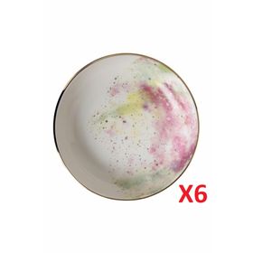 Porland 04ALM003439 17 cm 415 cc 6'lı Cosmos Desen Kase