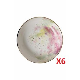 Porland 04ALM003439 17 cm 415 cc 6'lı Cosmos Desen Kase