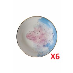 Porland 04ALM003443 17 cm 415 cc 6'lı Cosmos Desen Kase
