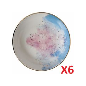 Porland 04ALM003443 17 cm 415 cc 6'lı Cosmos Desen Kase