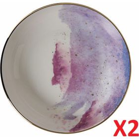 Porland 04ALM003447 17 cm 415 cc 2'li Cosmos Desen Kase