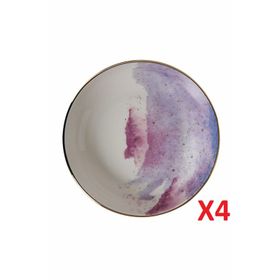 Porland 04ALM003447 17 cm 415 cc 4'lü Cosmos Desen Kase