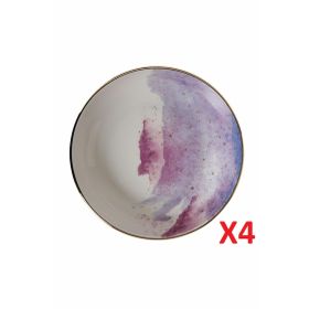 Porland 04ALM003447 17 cm 415 cc 4'lü Cosmos Desen Kase