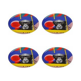 Porland 04ALM005128 28 cm Wild Life Monkey Düz Tabak