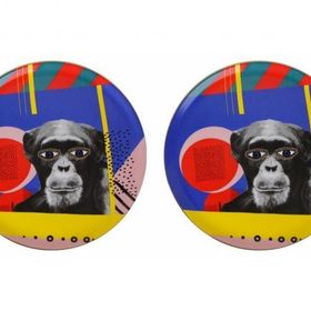 Porland 04ALM005128 28 cm Wild Life Monkey Düz Tabak
