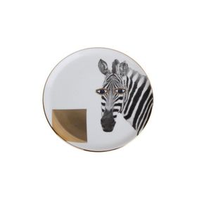 Porland 04ALM005134 20 cm Wild Life Zebra Düz Tabak