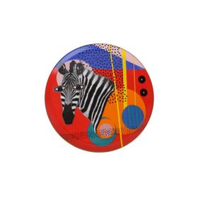Porland 04ALM005136 28 cm Wild Life Zebra Düz Tabak