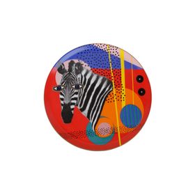 Porland 04ALM005136 28 cm Wild Life Zebra Düz Tabak