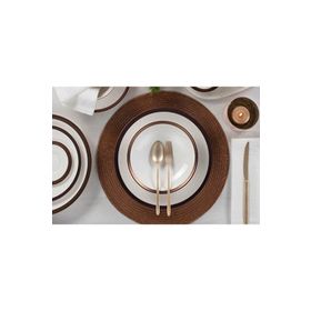 Porland 04ALM005234 12 Kişilik 60 Parça Copper Line Yemek Takımı