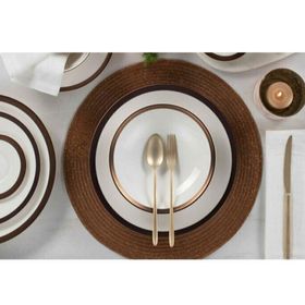 Porland 04ALM005234 12 Kişilik 60 Parça Copper Line Yemek Takımı