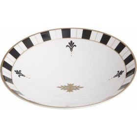 Porland 04ALM005907 Palms 20 cm Siyah Gold Desenli Çukur Tabak