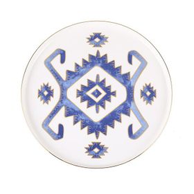 Porland 04ALM006005 6'lı 27 cm Arabesque Desen Düz Tabak