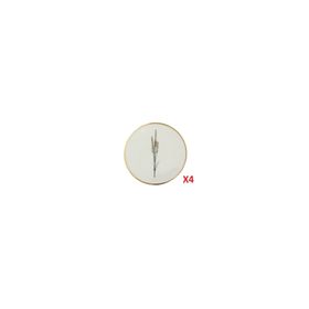 Porland 04ALM006631 Botanical Desen 4'lü 10 cm Bardak Altlığı