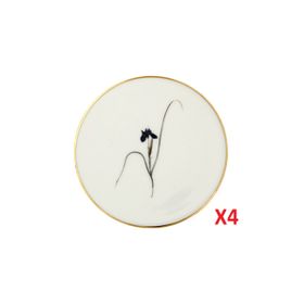 Porland 04ALM006633 Botanical Desen 4'lü 10 cm Bardak Altlığı
