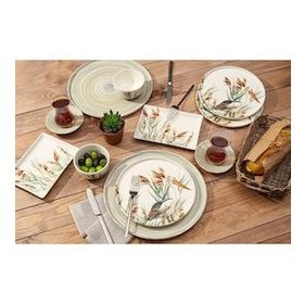 Porland 04ALM007158 Pelecanus 30 Parça 6 Kişilik Kahvaltı Takımı