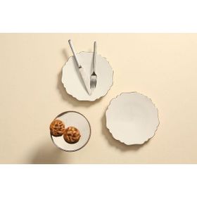 Porland 04ALM007285 21 cm Tide Platin Düz Tabak