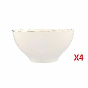 Porland 04ALM007411 22 cm 4'lü Altın Yaldız Kase