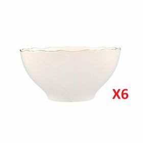 Porland 04ALM007411 22 cm 6'lı Altın Yaldız Kase