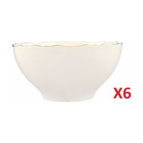 Porland 04ALM007411 22 cm 6'lı Altın Yaldız Kase