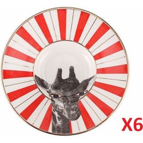 Porland 04ALM007470 Wild Life Giraffe 11 cm Çay Tabağı