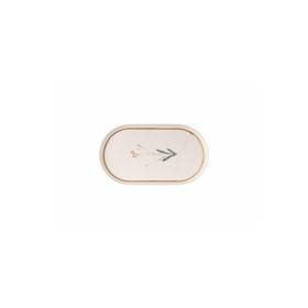 Porland 04ALM007654 28 cm Botanical Desen 4 Kayık Tabak