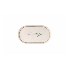 Porland 04ALM007654 28 cm Botanical Desen 4 Kayık Tabak