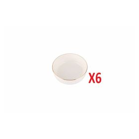 Porland 04ALM007683 Chopin 10 cm 6'lı Altın Yaldız Mini Kase
