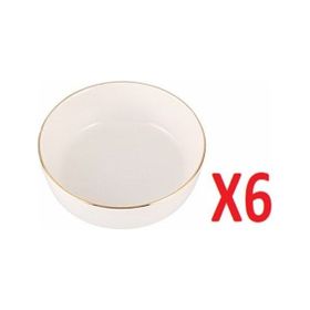 Porland 04ALM007683 Chopin 10 cm 6'lı Altın Yaldız Mini Kase