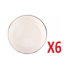 Porland 04ALM007685 Chopin Platin 10 cm 6'lı Mini Kase