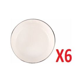 Porland 04ALM007685 Chopin Platin 10 cm 6'lı Mini Kase