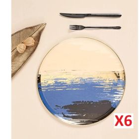 Porland 04ALM007795 Dash 27 cm 6'lı Düz Servis Tabağı