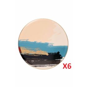 Porland 04ALM007797 Dash 27 cm 6'lı Düz Servis Tabağı