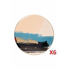 Porland 04ALM007797 Dash 27 cm 6'lı Düz Servis Tabağı