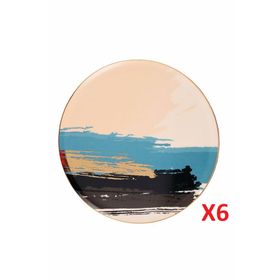 Porland 04ALM007797 Dash 27 cm 6'lı Düz Servis Tabağı