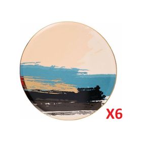 Porland 04ALM007797 Dash 27 cm 6'lı Düz Servis Tabağı