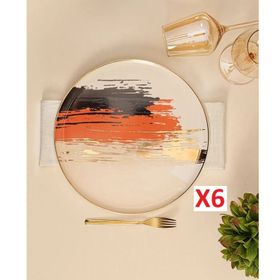 Porland 04ALM007799 Dash 27 cm 6'lı Düz Servis Tabağı