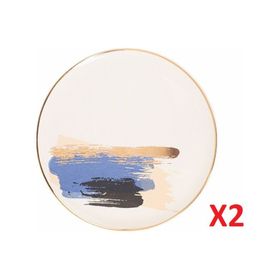 Porland 04ALM007902 21 cm 2'li Dash Düz Pasta Tabağı