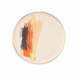Porland 04ALM007906 Dash Desen4 21 cm Düz Tabak