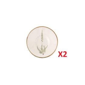Porland 04ALM008007 11 cm 2'li Botanical Çay Tabağı