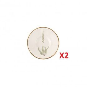Porland 04ALM008007 11 cm 2'li Botanical Çay Tabağı