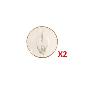 Porland 04ALM008007 11 cm 2'li Botanical Çay Tabağı