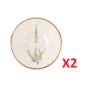 Porland 04ALM008007 11 cm 2'li Botanical Çay Tabağı