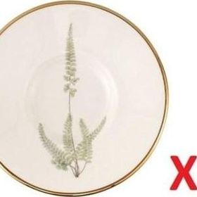 Porland 04ALM008007 11 cm 2'li Botanical Çay Tabağı