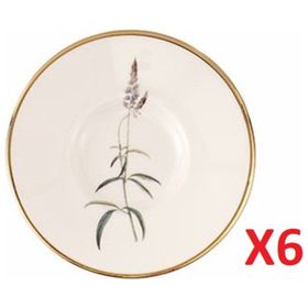 Porland 04ALM008013 11 cm 6'lı Botanical Çay Tabağı