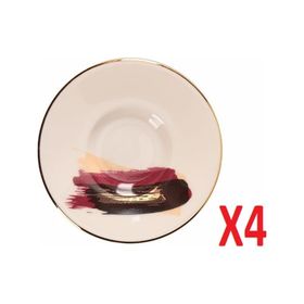 Porland 04ALM008069 11 cm Cosmos Desen 5 Çay Tabağı